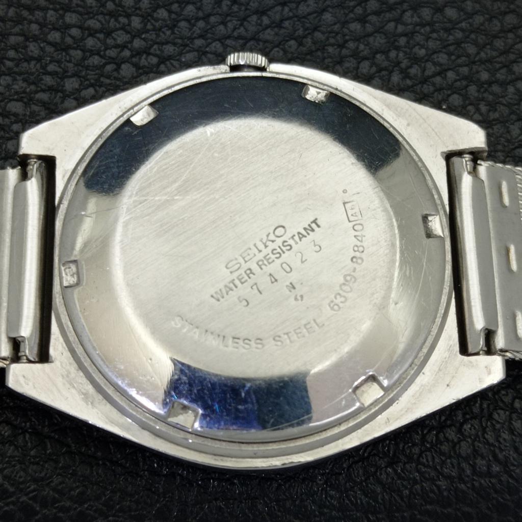 VINTAGE SEIKO AUTOMATIC 6309A JAPAN MENS GREEN COLOR DIAL WATCH A701641-5 R206c-a701641