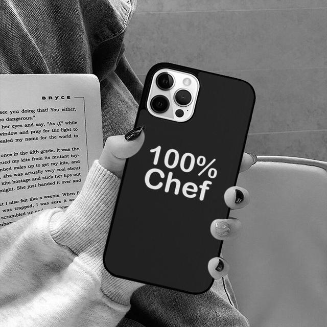 Kookchef Telefoonhoesje Achterkant voor iPhone 17 Air 16 15 14 13 11 12 Pro Max Plus Shell Coque