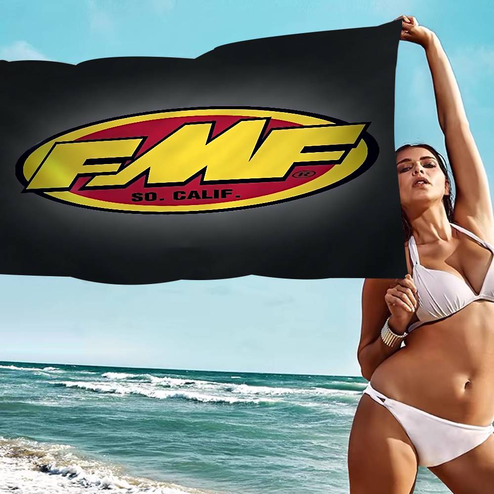 Asciugamano da Spiaggia con Logo FMF Racing Asciugamani da Bagno Colorati per Ragazza Microfibra Asciugatura Rapida Senza Sabbia Spiaggia Yoga Spa Palestra Piscina