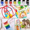 Kostra Edukacyjna Sorter Montessori Drewniany Interaktywny Z Labiryntem 5W1
