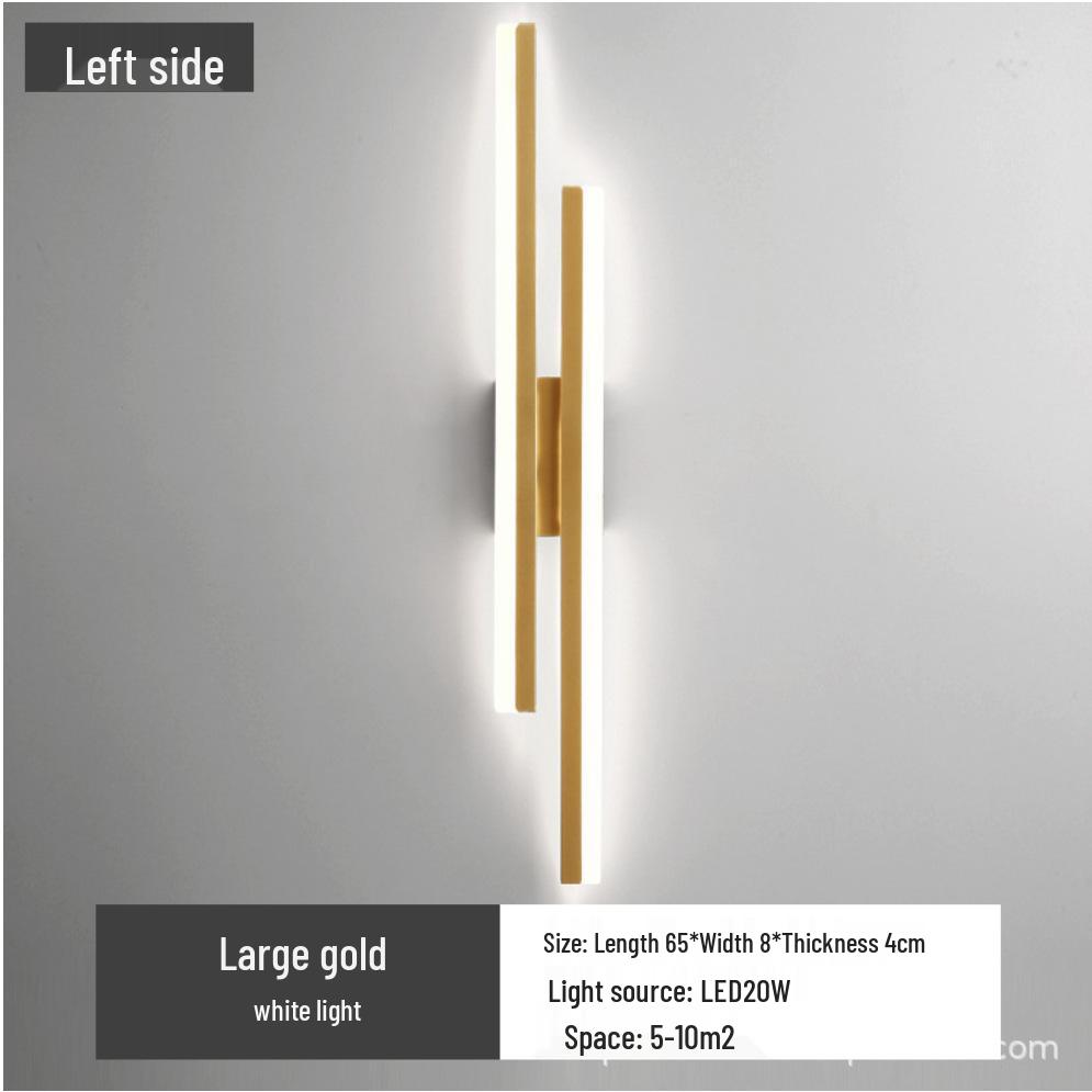 Modern Minimalist Acrylic Long Strip Wall Lamp for Bedroom