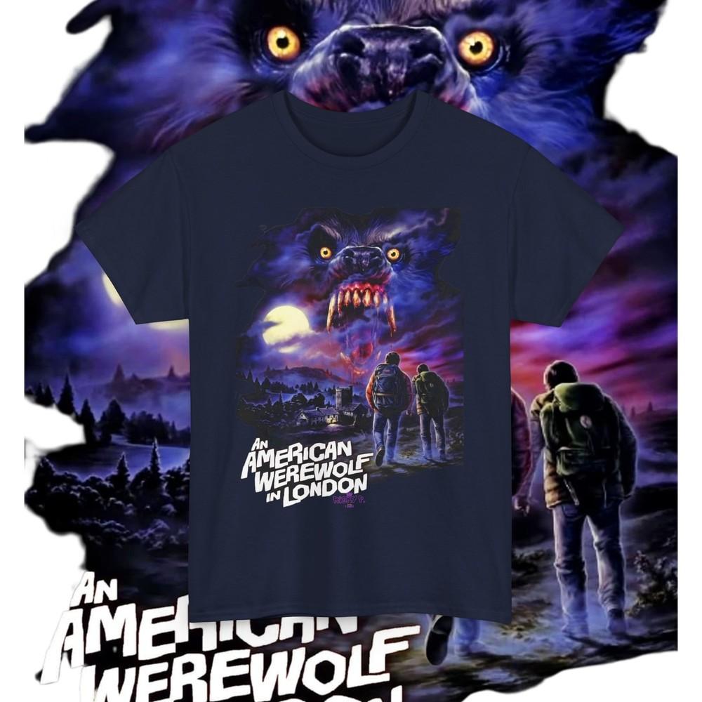 An American Werewolf In London Movie Horror T Shirt Unisex Heavy Cotton Tee Unisex T-Shirt XXL