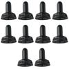 10PCS Waterproof Black Electrical Switch Covers 6mm Rubber Waterproof Rubber Rocker Boot Switch Covers