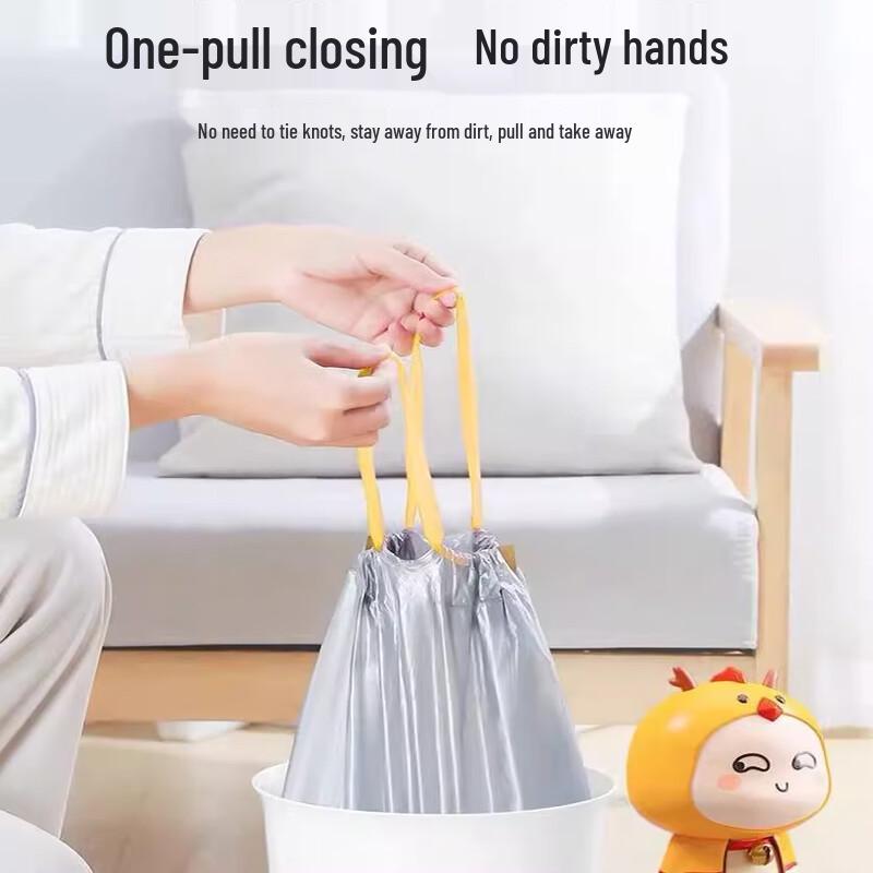 Wytrzymałe domowe worki na śmieci ze ściągaczem