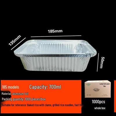 ZLIII Disposable Rectangular Aluminum Foil Containers with Lids