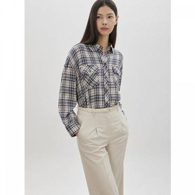 Cc Collect Oversized Check Pattern Shirt C261msc009