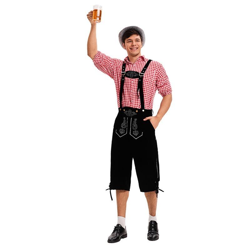 New suspender overalls adult men's carnival beer festival party handsome