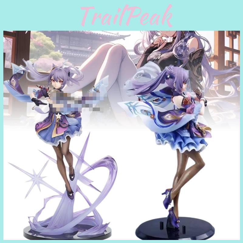 Keqing Impact Genshin Figurine Game Cartoon Model Ornament Xmas Garnish Gift