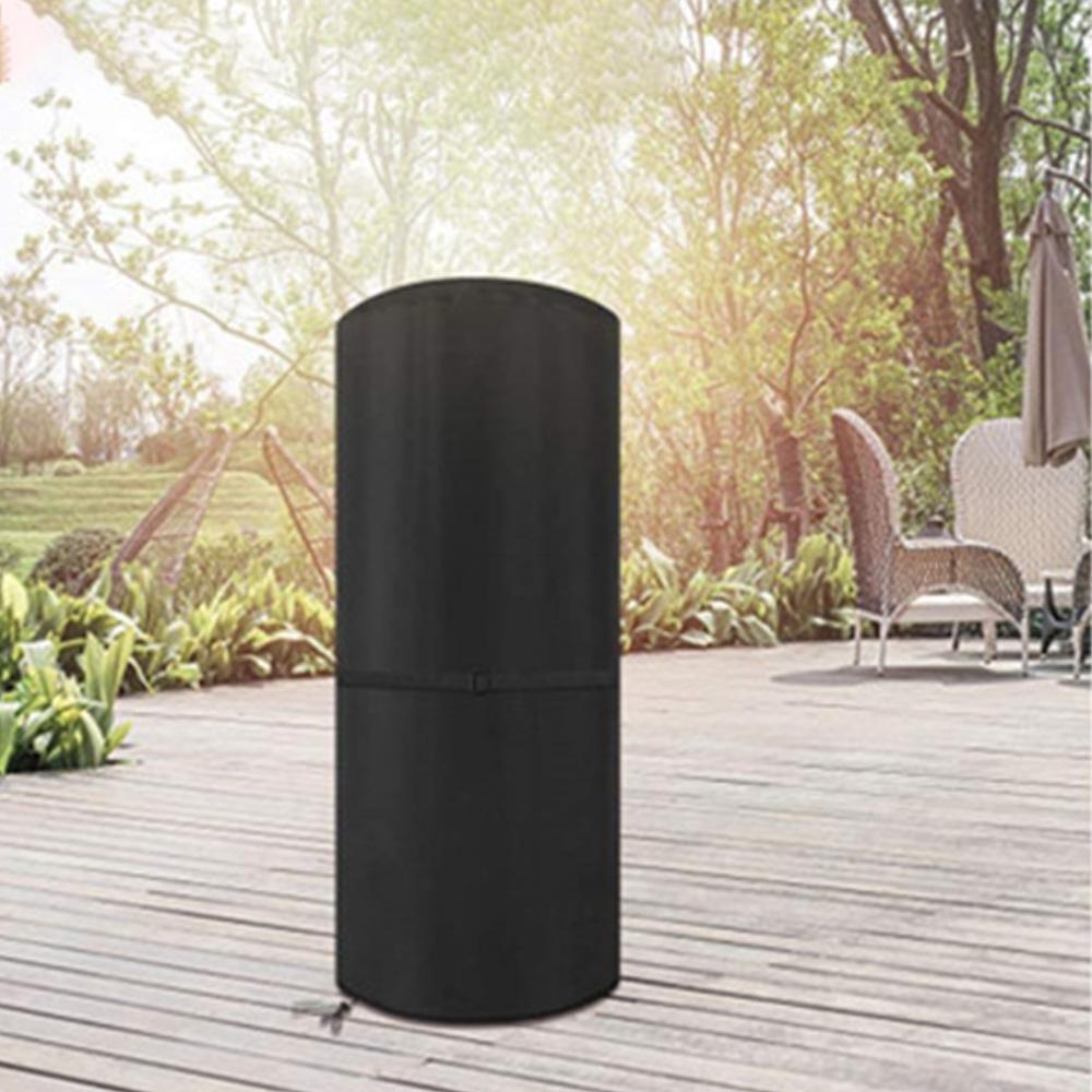 Outdoor Patio Heater Covers Anti-Snow Waterproof Dustproof Wind-Resistant for Bad Weather Black Color