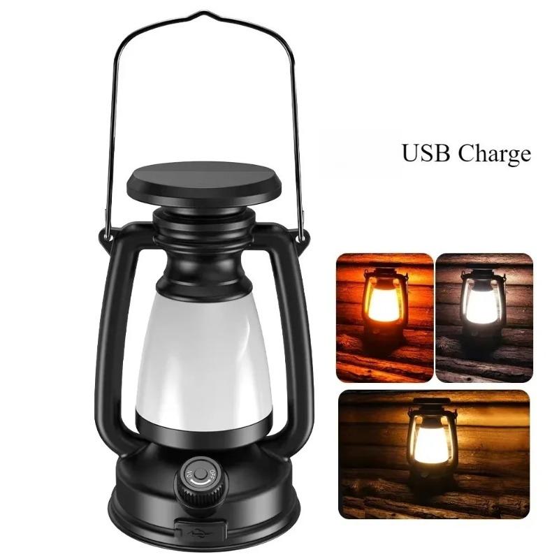 Retro Horse Kids' Handheld Charging Lantern - Safe LED Halloween/Christmas Outdoor Play & Bedroom Night Light for Home/Desk/Bar