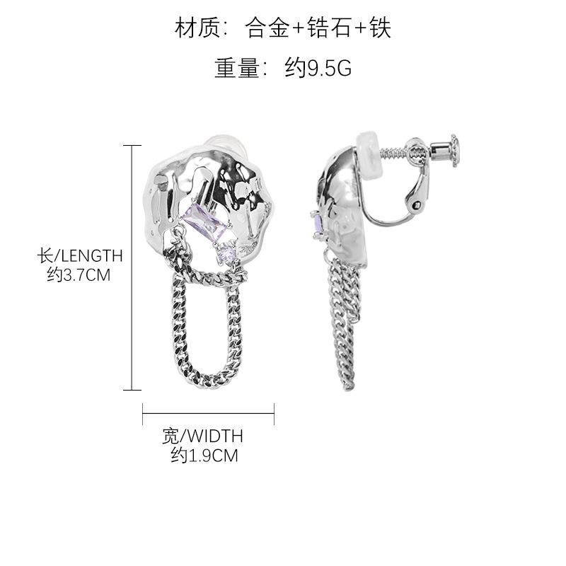 Неправильные полые серьги ветер нишевые серьги-гвоздики оптом индивидуальные холодный ветер простые клипсы для ушей