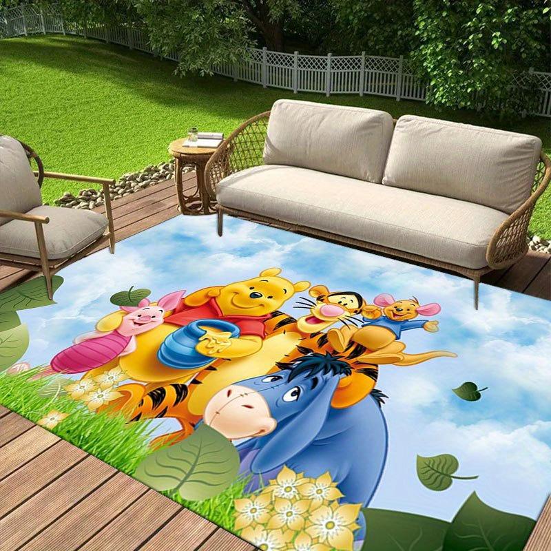 1pz Tappeto con Fantasia Winnie the Pooh Tappeto da Area Tappeto Antiscivolo Lavabile a Mano Tappetino per Pavimento Adatto per Soggiorno Camera da Letto Decorazioni per la Casa Decorazioni per la Stanza