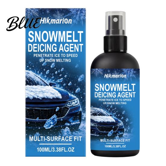 Clear Glass Anti Freeze Car Windshield De-Icer Spray, 100ml Winter Window Snow Melting Agent for Auto Mirrors Ice Solution Trucks And Metal Surfaces,