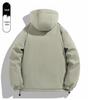 Men's Winter Graphene-Lined Hooded Jacket: Warm, Thick, Loose Fit for Outdoor Sports
