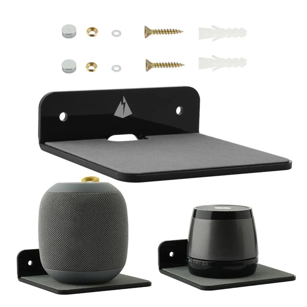 Acrylic Speaker Mount Multifunctional Speaker Bracket Portable Wall Shelf Display Stand Sound Box