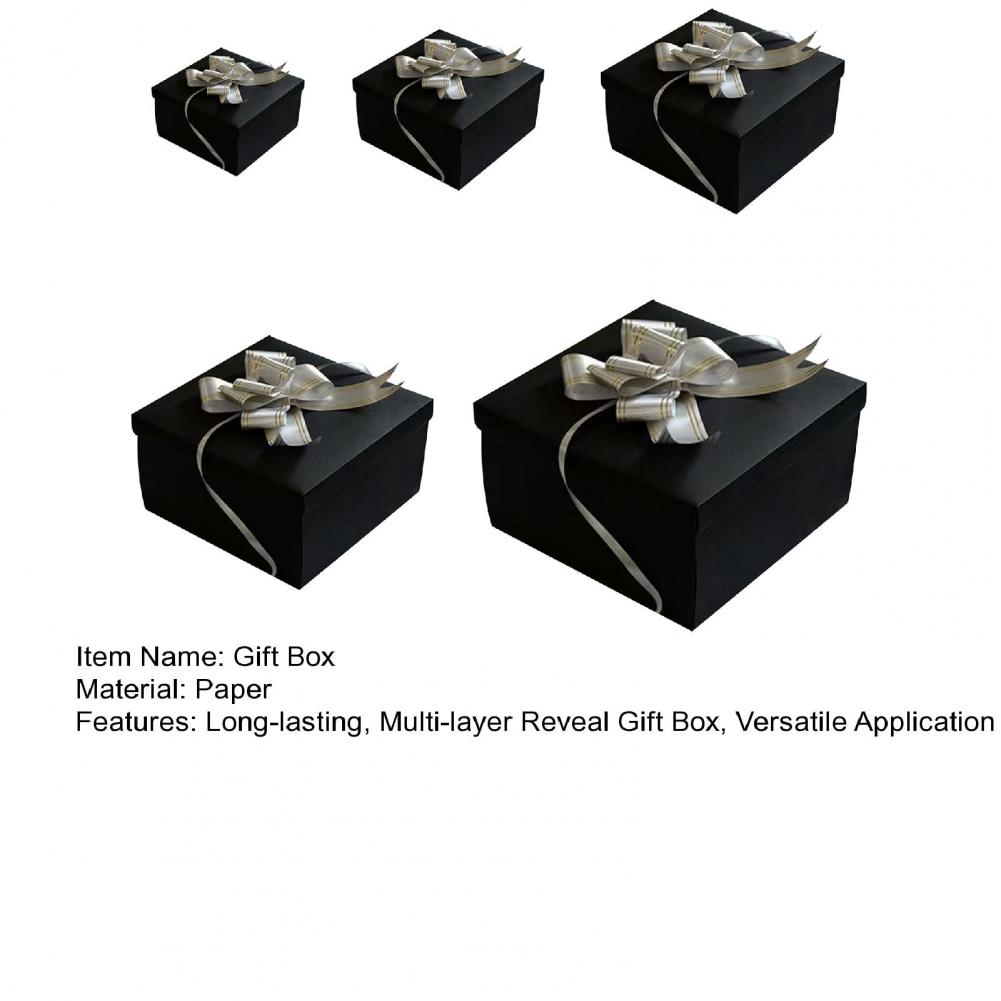 1 Set Exploding Gift Box 5 Layer 55cm Christmas Money Box Paper Holiday For Holding Snacks Sweets Cash Birthday Wedding Party