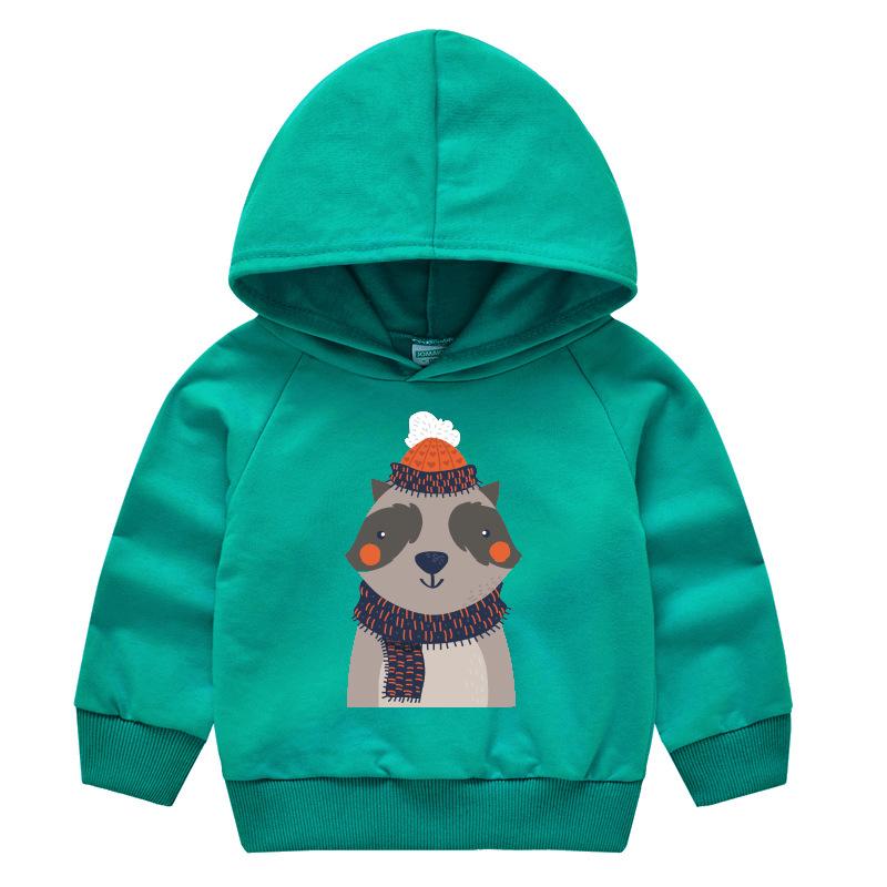 Frühling und Herbst Kindermode Kapuzenpullover Jungen und Mädchen Cartoon Druck Pullover Langarm Tops