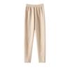 Women's Slim-Fit Thermal Knit Leggings - Solid Color, Thick, Lightweight, Cold-Resistant for Autumn/Winter Casual Wear.