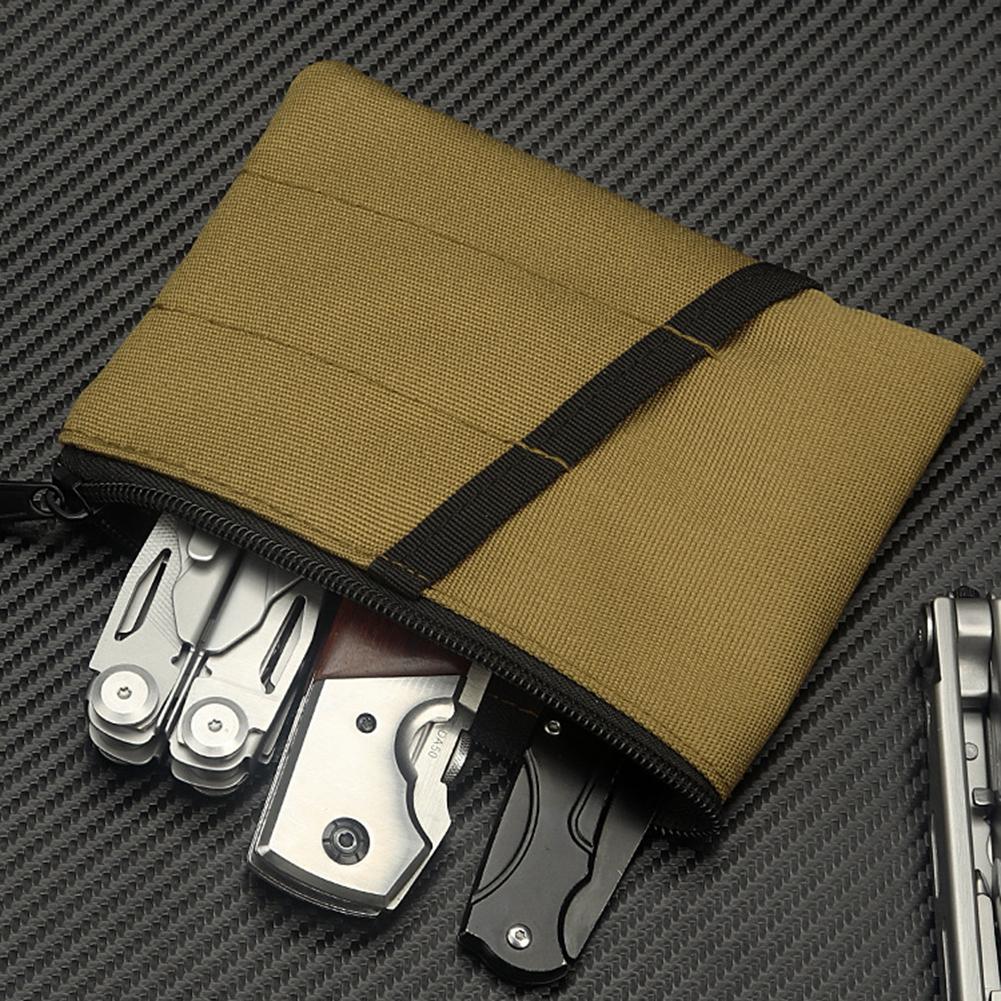 Foldable Portable Small Tool Storage EDC Pouch Wear Resistant Organizer Multifunctional Outdoor EDC Tool Storage Bag