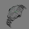 PINDOWS Men's Analog Quartz Watch with Day Date Display Stainless Steel Band Daily Life Water Resistance