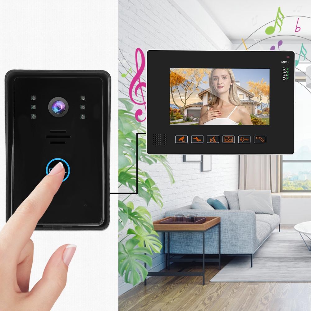 9in Wired Video Intercom Doorphone Doorbell Access System Door Camera