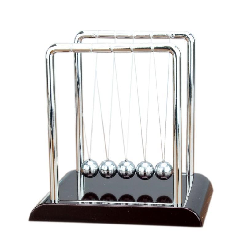 Newton Cradle Balance Steel Balls Perpetual Motion Collision Ball School Teaching Physics Science Pendulum Toy Home Decoration