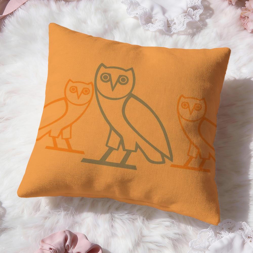 Luxury O-OvO OWLS Cushion Cover Premium Comfort Reversible Pillow Cove -Two in One Design for Any Room & Car Interior