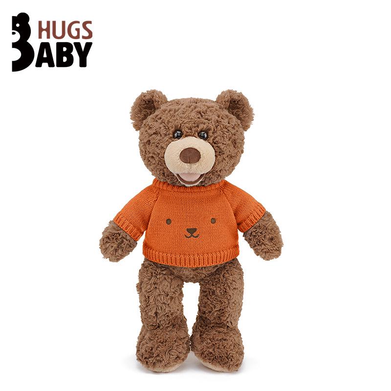 

Hugs Baby Sweater Teddy Bear Plush Toy - Smiling Belle Large Doll Pillow Gift 35cm, 0.18kg