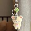 Rilakkuma Cartoon Cute Flocked CCD Hanging Rope Mobile Phone Charm Keychain Bag Decoration Surprise Gift For Phone Strap Girls