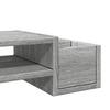 Monitor Stand with Storage Space Grey Sonoma 70 X 27 X 15 Cm Particleboard