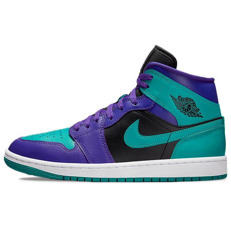 New Jordan 1 Mid Black Grape Women's BQ6472-502