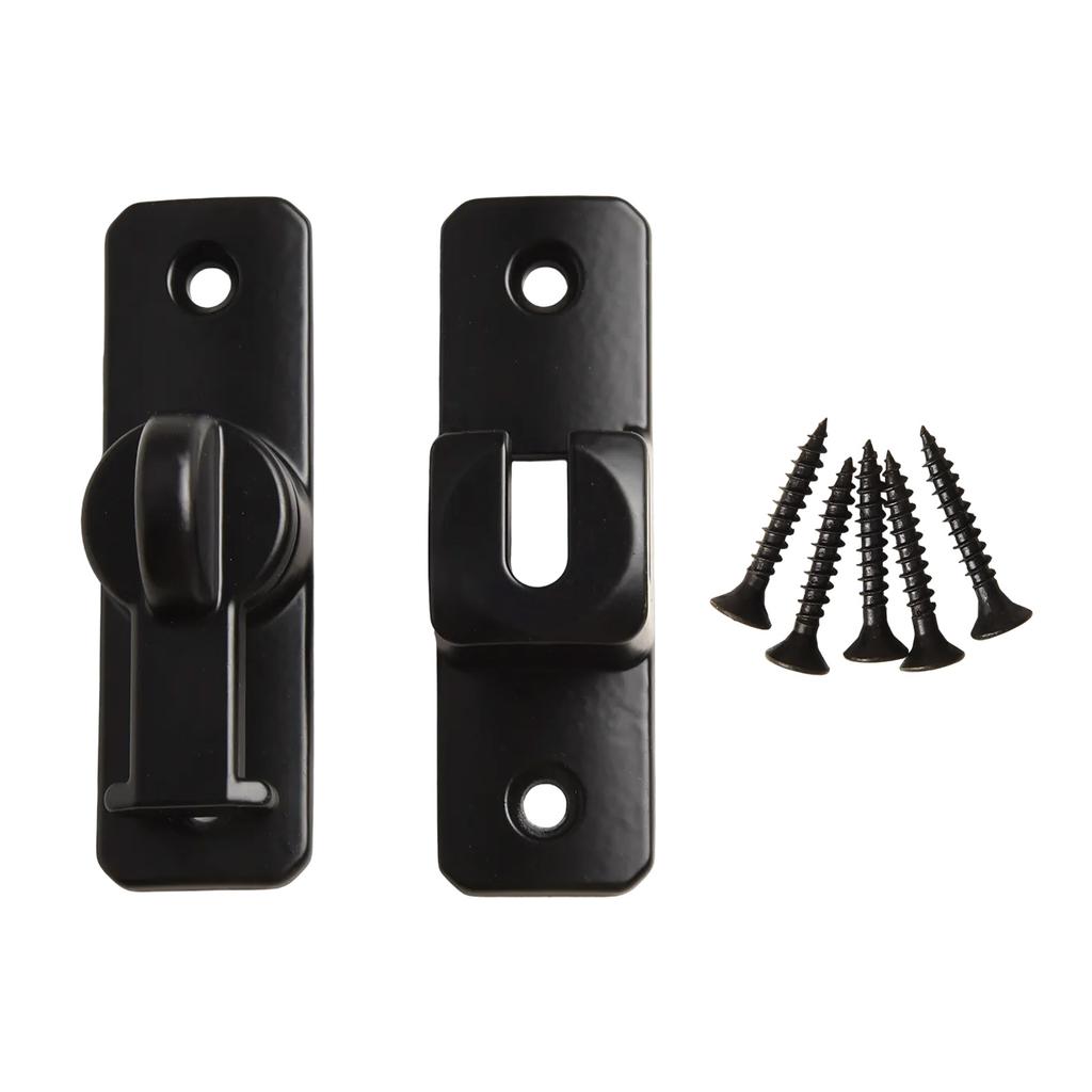 1 stücke Schiebetürriegel Home Security Riegelbolzen Zinklegierung 90 180 Grad Einfach Installieren Schloss Badezimmer Schiebetürriegelriegel