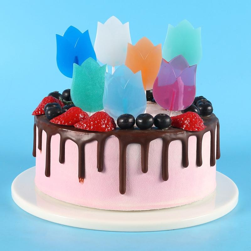 DIY Lollipop Mold Chocolate Moulds Cake Mould Fondant Molds Flower Shaped Silicone Material Bakeware Baking Accessories