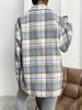 2025 European & American Women's New Flannel Plaid Casual Loose Shirt Jacket