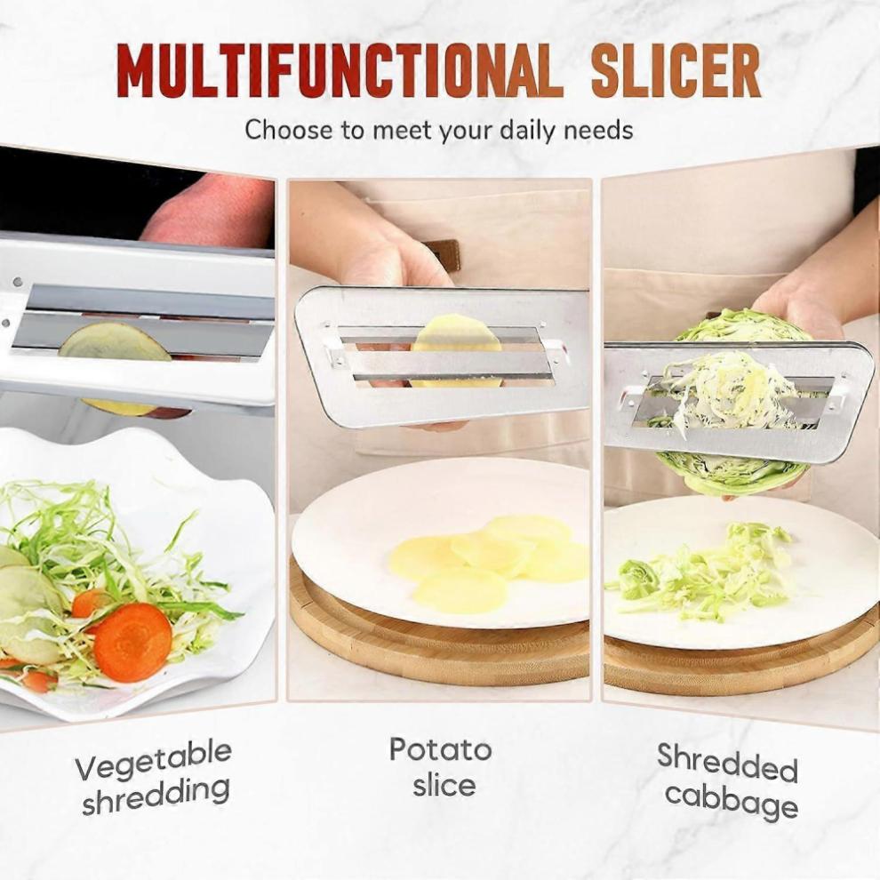 Dual Blade Julienne Cutter, Stainless Steel Dual Blade Julienne Cutter, Stainless Steel Shredder Knife, Cabbage Shredder Slicer Black