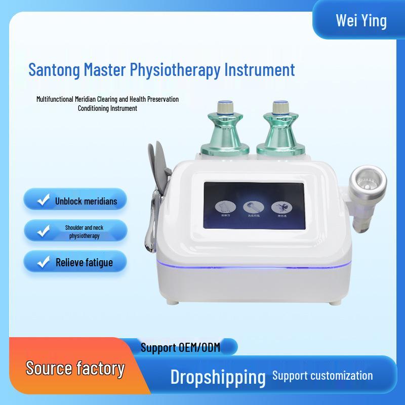 Three-Way Meridian Therapy Instrument for Shoulder & Neck - Fascia Knife & Moxibustion Device for Spa & Body Health