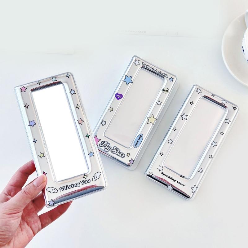 Large Capacity Card Holders for Collector with Colorful Star Pattern Photo Booth Frame Album Photo Strips Holders Binder