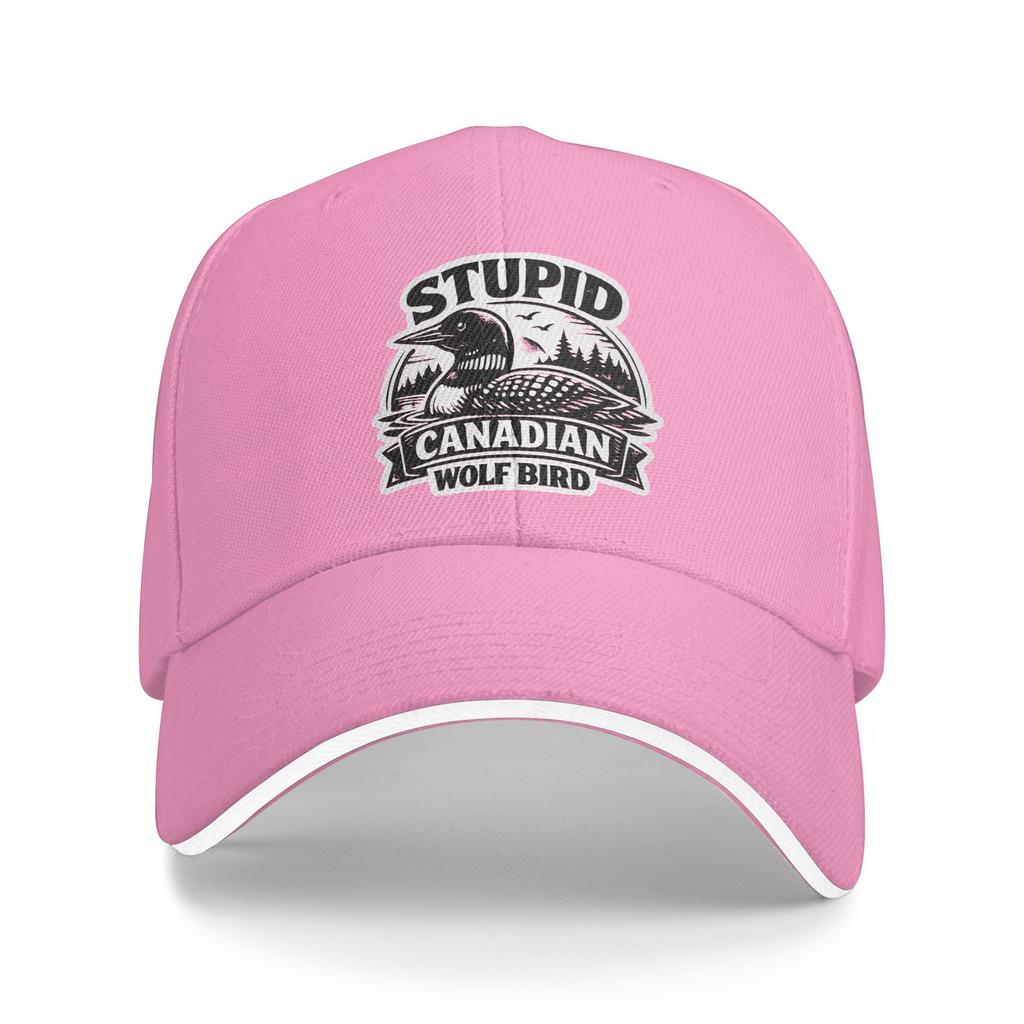 Heated Rivalry Stupid Canadian Wolf Bird Quote Sun Baseball Cap Summer y2k Cool Hip Hop Hats For Men Tennis Skate Baseball Caps
