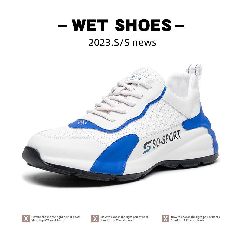 Extra large size men's shoes high-end all-inclusive sneakers spring and autumn new mesh casual shoes thick sole heightening dad shoes