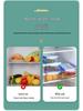 Rectangular Transparent Food-Grade Plastic Storage Box with Lid for Microwave and Refrigerator