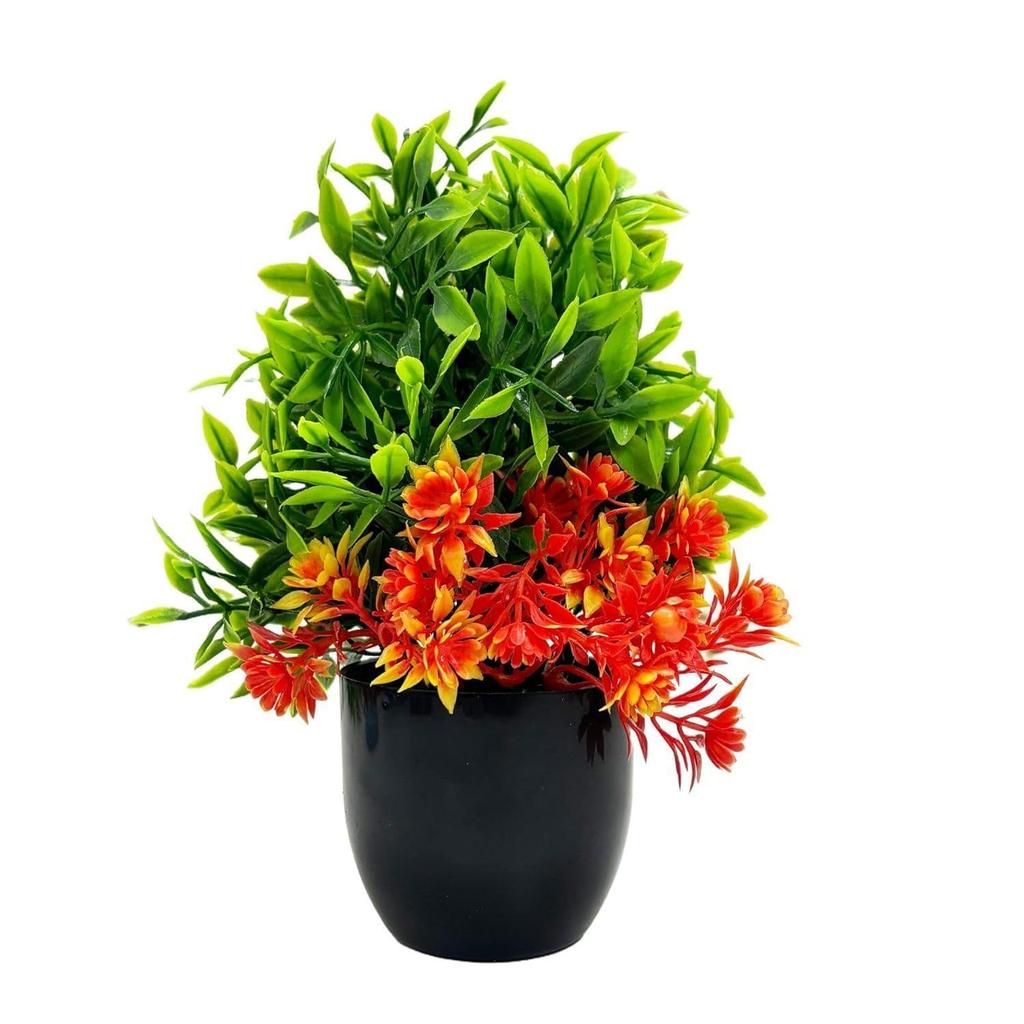 Artificial Potted Plants, Artificial Plastic Eucalyptus Plants Small Indoor Potted Houseplants, Small Faux Plants for Home Decor