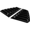 2Pcs Car Rear Window Louver Compatible for VW Golf MK7 7.5 GTI 2014-2019 Gloss Black/Carbon Fiber Shutter Rear Side Vent Cover Trim(Carbon Fiber