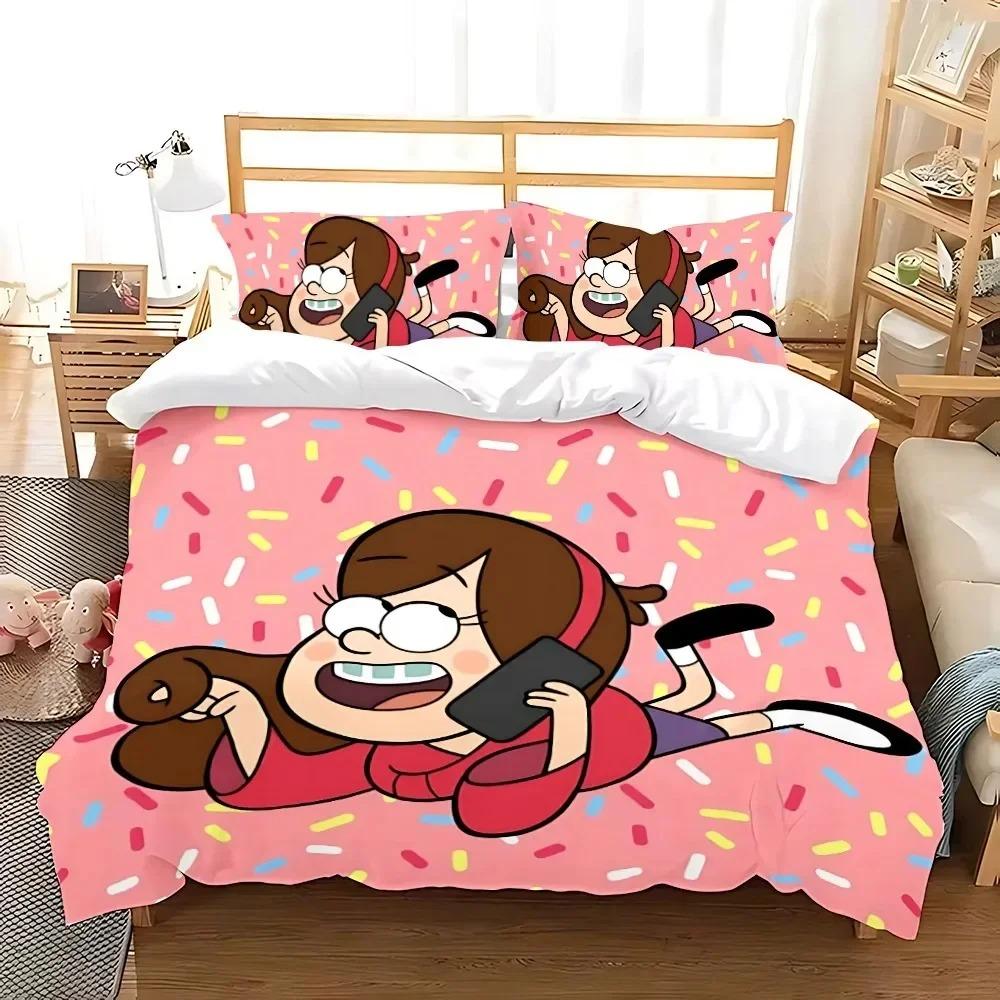 Copripiumino Bill Cipher 3D Squisito Cartone Animato Gravity Falls Stampa Digitale Set Biancheria da Letto Piumone Letto Giovani Decorazione Casa Bambini Ragazzi
