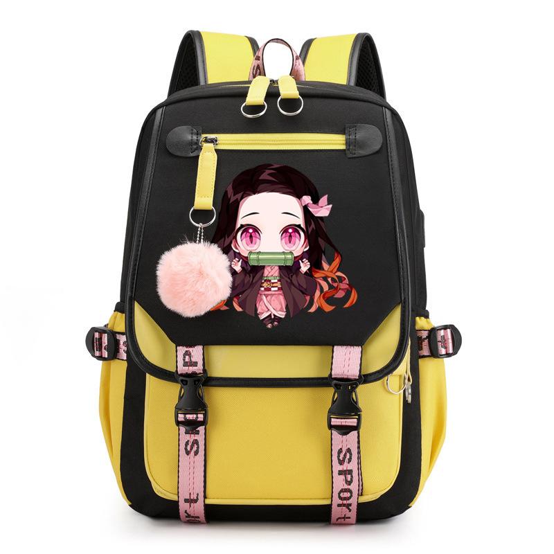 Anime Ghost Destroy Peripheral School Bag Junior High School Student High School Student Male and Female Same College Wind Backpack