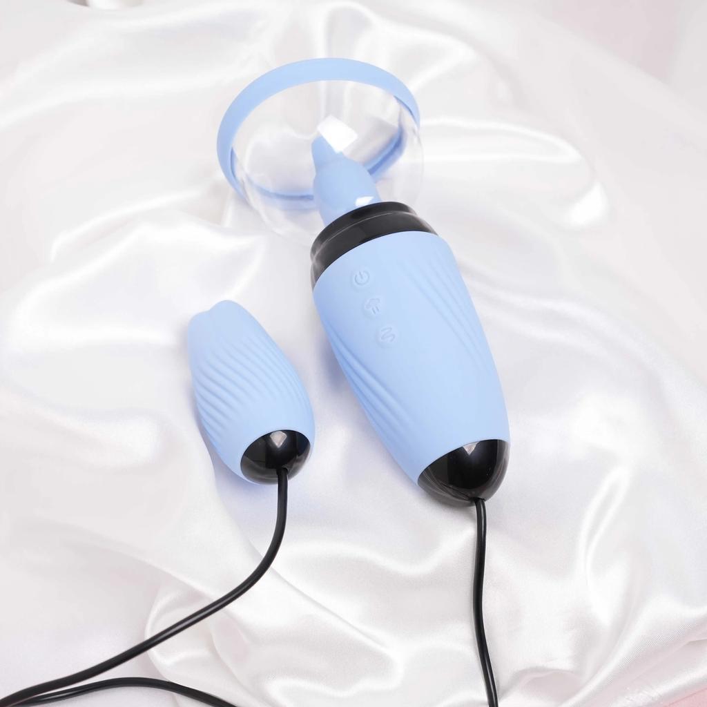 Sucking and Licking Tongue Clitoral Vibrator Nipple Clamp Licking Nipple Vagina G-spot Stimulator Messager SM Sex Toy for Women