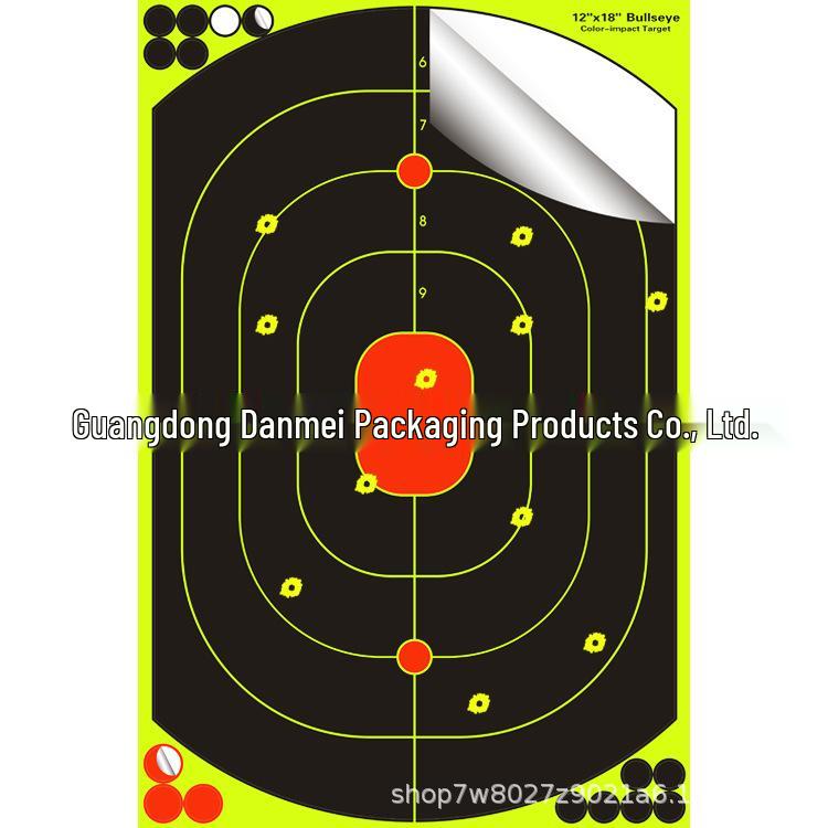 

12x18 Inch Fluorescent Splatter Target Paper Stickers for Shooting Practice