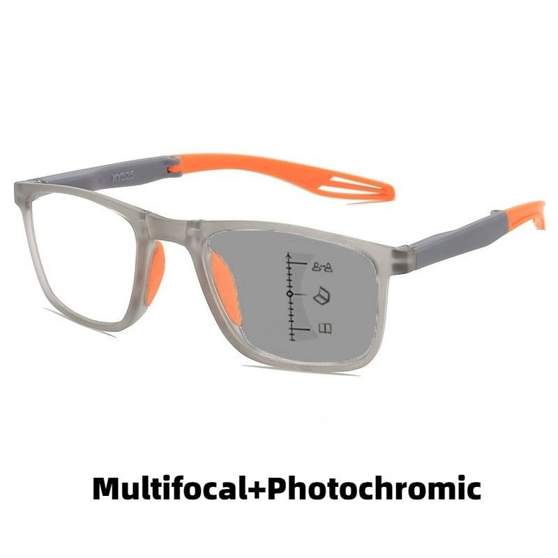 Progressive Multifokale Photochrome Lesebrille Neue Faltbare Tragbare Business-Presbyopie-Brille mit Blaulichtschutz
