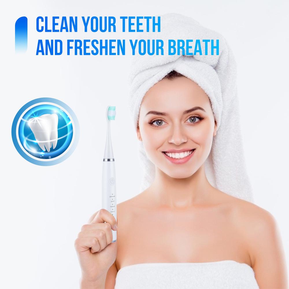 USB 5-Speed Electric Toothbrush & Flosser Set for High-Frequency Teeth Cleaning