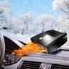 OBEST Car Fan Portable 12V 150W Car Defrosts Rotating Warm Dual Heats and Ideal for Car Cigarette Lighter Low Suitable for Cars Heater, Heater,