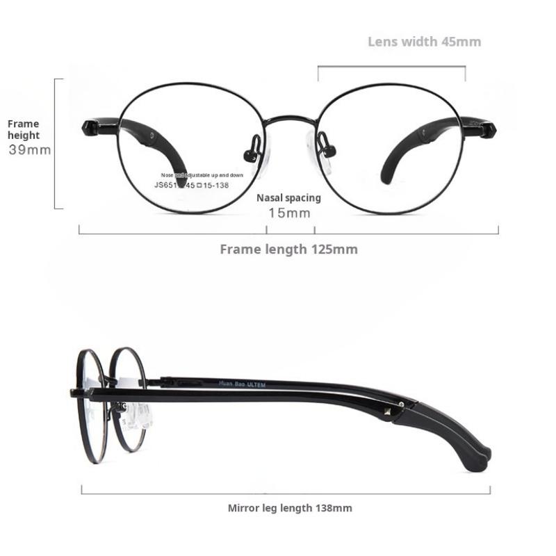 New Kids Anti-slip Ear Hook Sports Glasses Frame Silicone Nose Pads Boys Girls Comfortable Optical Prescription Glasses JS6517